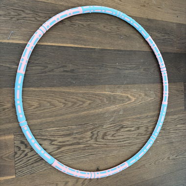 Hula hoop rosa e azzurro