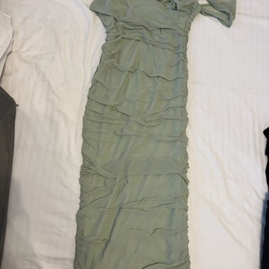 Long Sage Green Dress