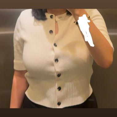 Gilet en maille blanc
