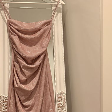 Abito da Sera Rosa Brillante