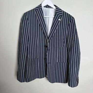 Striped Slim Fit Blazer