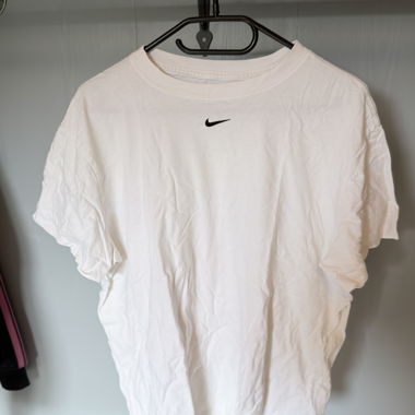White Nike T-Shirt with Logo
