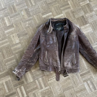 Lederjacke 