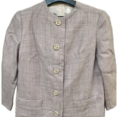 Tailleur vintage rose poudré