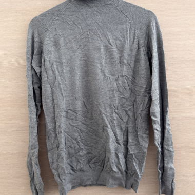 Grey Turtleneck Sweater