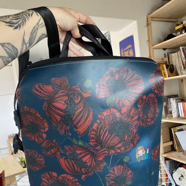 Sac à dos fleurs 