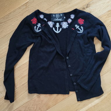 Cardigan in maglia Collectif nero