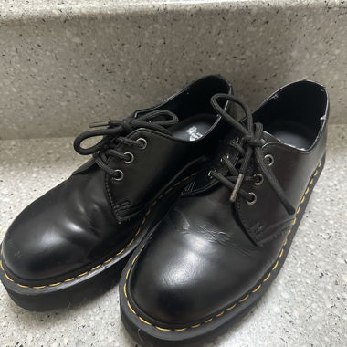Dr. Martens Schnürschuh '1461 Quad' in Schwarz