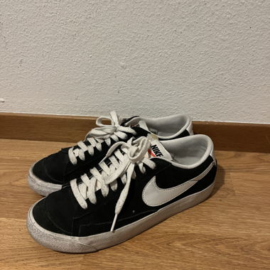 Black and white Nike sneakers