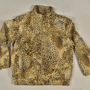 Coupe-vent vintage à imprimé animal – K.T. Golf
