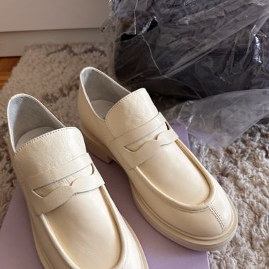 New! Leather loafers. 