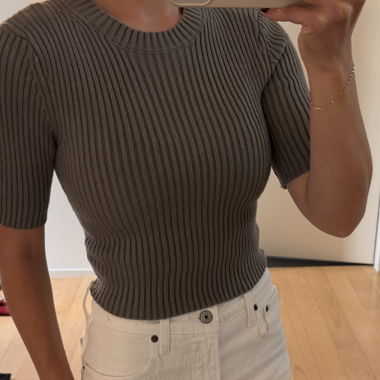 T-shirt côtelé