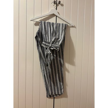 Striped Fabric Pants