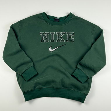 Vintage Nike Y2K Sweatshirt grün (S)