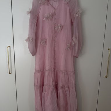 Pink chiffon dress