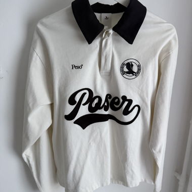 Peso Longsleeve Polo white - XS