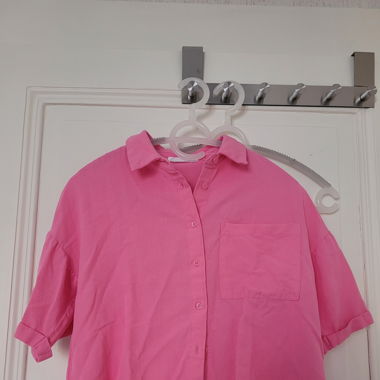 Chemise courte rose taille 34/36