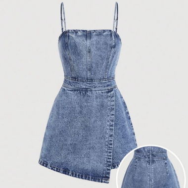 Denim Romper