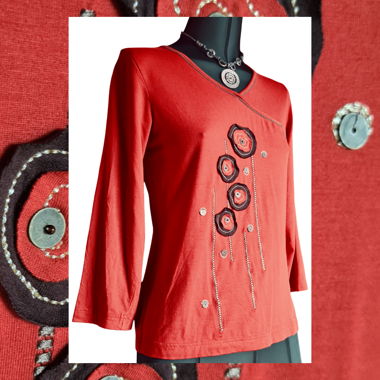Fairy Longsleeve Top poppy von Christine Laure