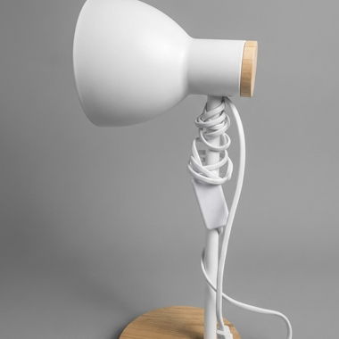 Lampe de bureau blanche