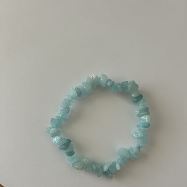 Aquamarin Quarz Edelstein Armband