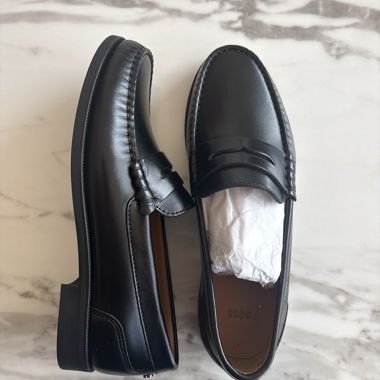 Loafer neri in pelle