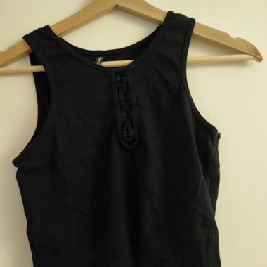 Top sans manches noir L
