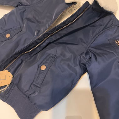 Blue Fitted Baby Jacket 12-18M