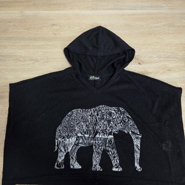 Felpa Nera Elefante