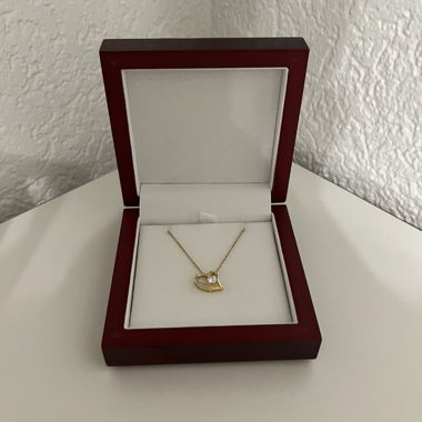 Collana Cuore in Oro Giallo 18 K
