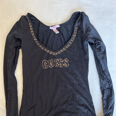 Guess Langarm Glitzer