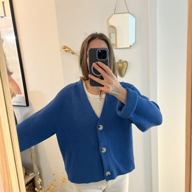 Blauer Cardigan von EDITED