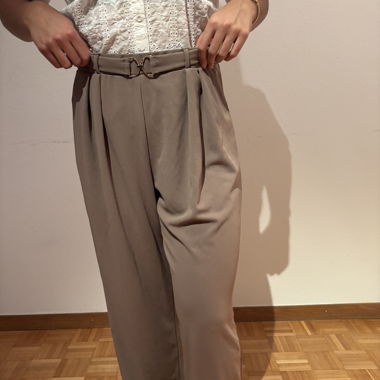 braun/beige Stoffhose