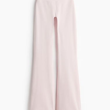 Pantalon évasé rose