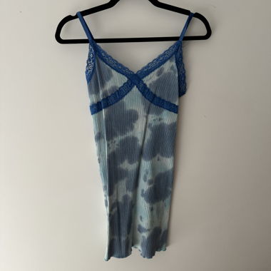 Funky Blue Slip Dress