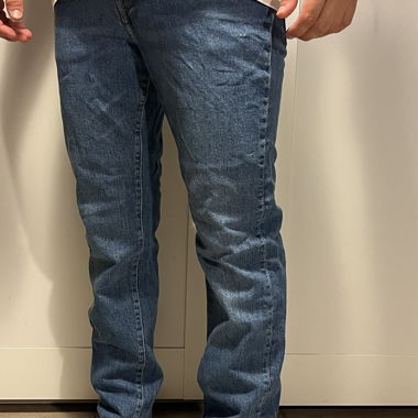Jeans blu dritto uomo