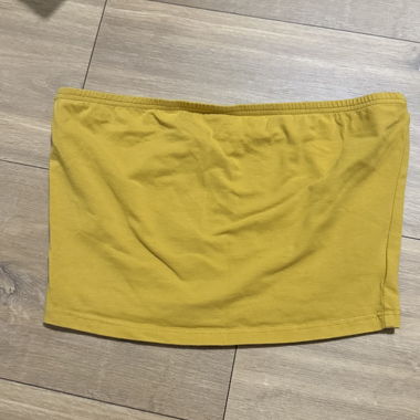 Top bandeau jaune GLAMOROUS