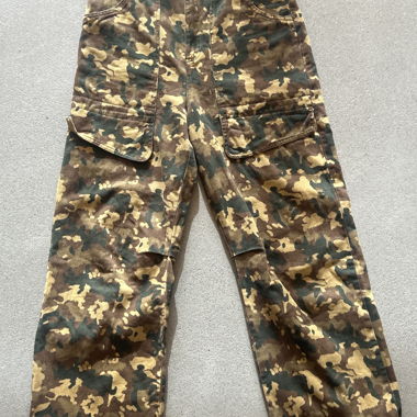 pantaloni cargo baggy camouflage