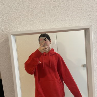 Red Hooded Sweatshirt