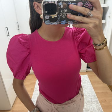 Fuchsia-Top - Grösse S
