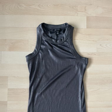 Top / silber / S