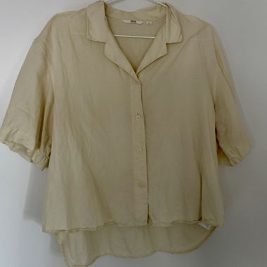 Uniqlo bixy Leinen Bluse beige M