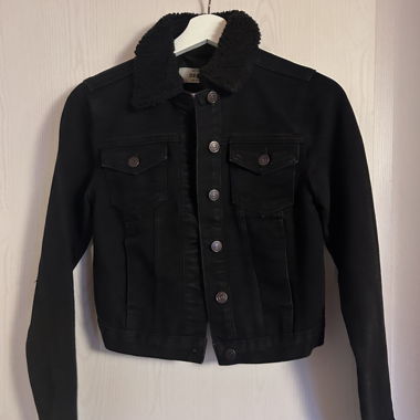 Veste en denim noire