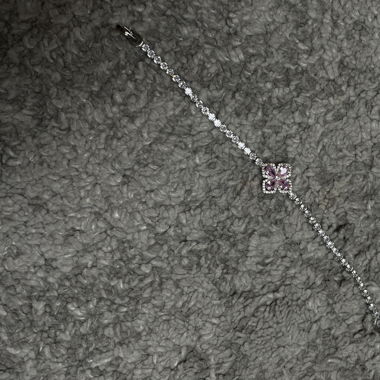 Crystal Bracalet Pink Stone