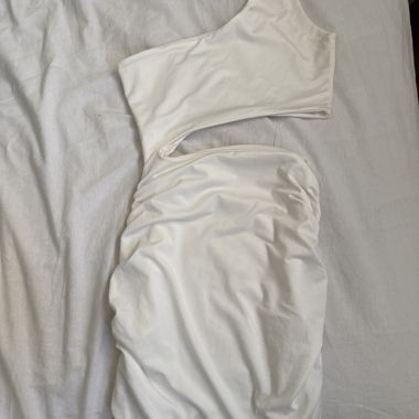 White Asymmetrical Dress