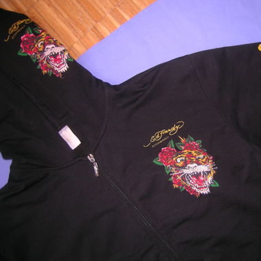 Ed HARDY Strickjacke, schwarz