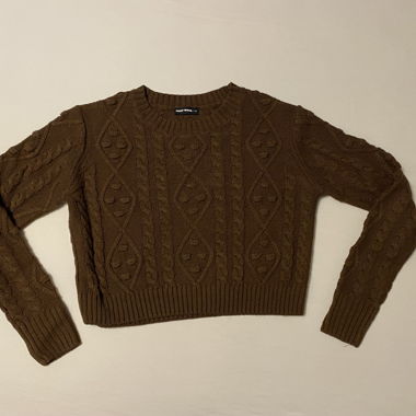 Brauner kurzer Pullover von Tally Weijl