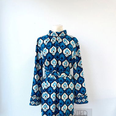 Retro Kleid mit Gürtel 70s