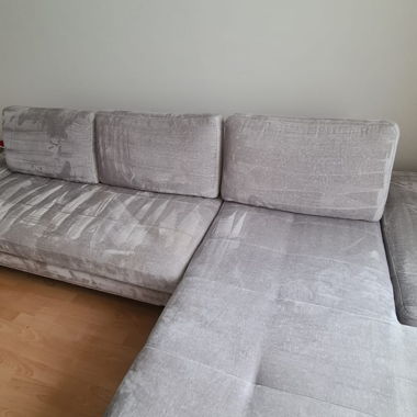 Grey corner sofa