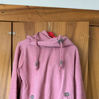 Rosa Sweat Pullover mit Kapuze